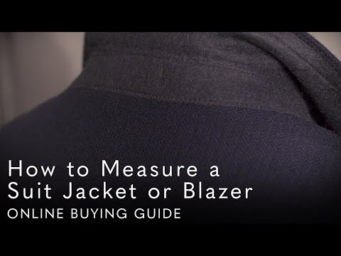 How to Measure a Suit Jacket or Blazer - Online Buying Guide