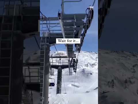 Scariest Ski Lift in Europe!