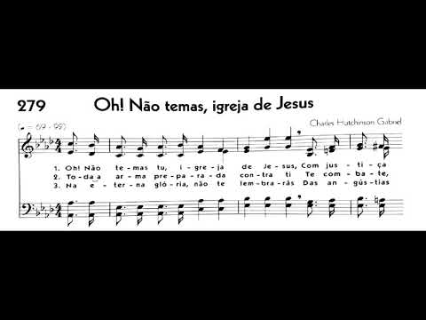 Hinário 5 CCB - Hino 279 - Oh! Não temas, igreja de Jesus - Strings - Teclado Yamaha PSR S670