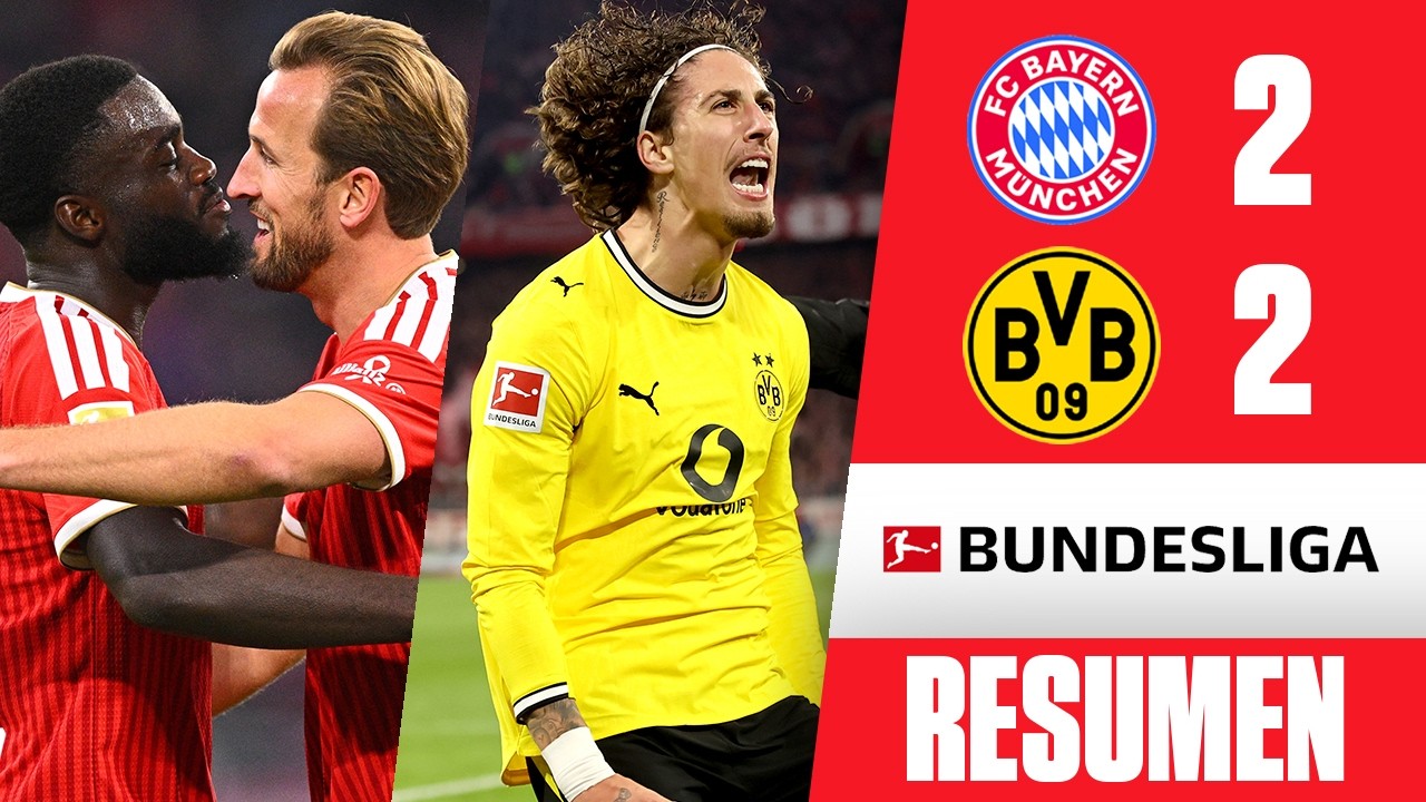 BAYERN MUNICH y DORTMUND dieron un PARTIDAZO y empataron DER KLASSIKER | Bundesliga | Resumen