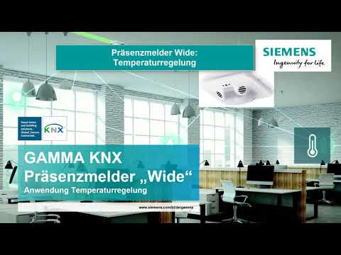 2.4 Siemens KNX Präsenzmelder "Wide": Anwendung Temperaturregelung