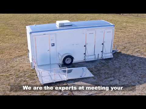 ADA Portable Restroom Trailer + 4 Station | Comfort Beach Series