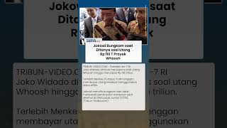 Jokowi Cuma Tersenyum saat Tanggapi Pertanyaan Utang Whoosh yang Tak Ditanggung oleh APBN