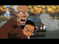 The Boondocks - Out of Chicken - The car crashes into fastfood place!