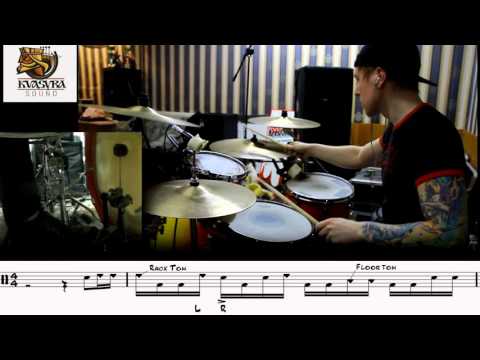 Drum Lesson #4: COOL - EASY  LINEAR DRUM FILL