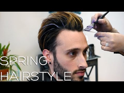 SPRING HAIRSTYLE | Men's Highlight Refresh & Low Fade Haircut | Mariano Di Vaio Inspired