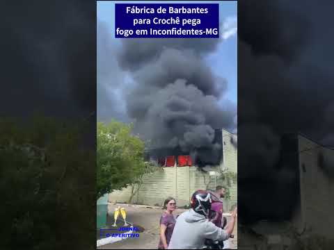 Fábrica de Barbantes para Crochê pega fogo em Inconfidentes-MG