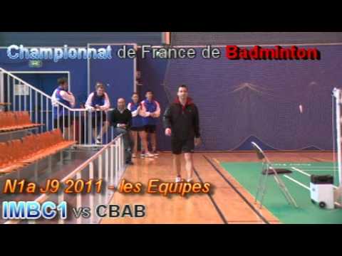 Championnat de  France de Badminton N1a J9 2011 - les Equipes