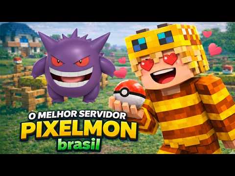 ESSE É O *NOVO* MELHOR SERVIDOR DE MINECRAFT PIXELMON COM POKÉMONS DA GEN 9!