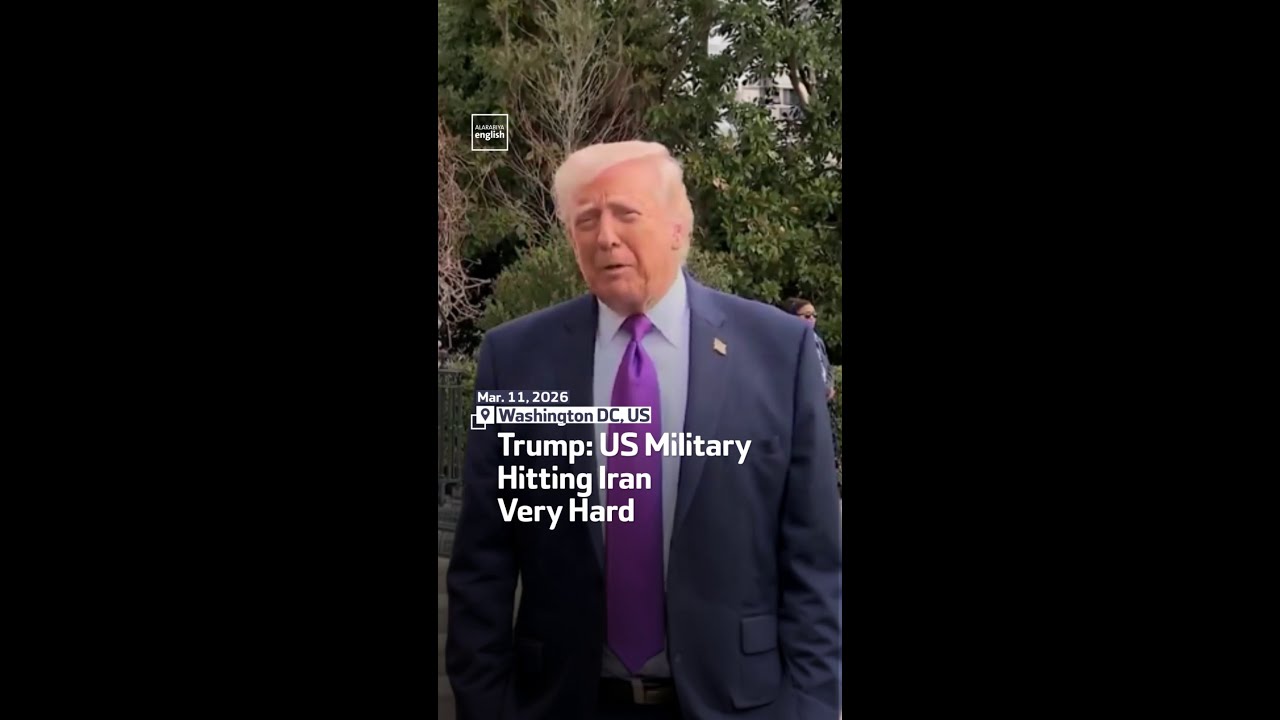 Video | Trump: US Military Hitting Iran Very Hard