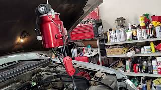 Using a smoke machine to find a vacuum leak in a 2001 F150. codes PO171, PO174 fixed!
