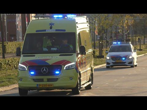 Verschillende Ambulances uit Brabant-Noord met spoed naar het Radboud UMC in Nijmegen