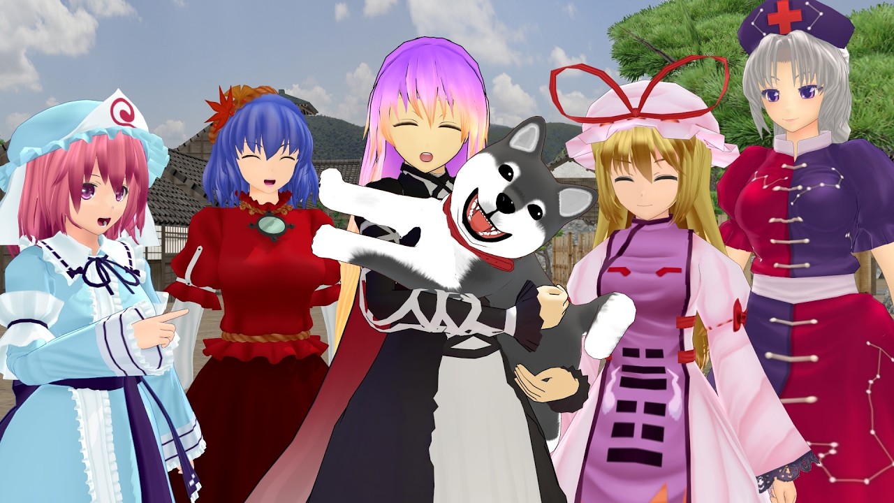 【東方MMD】ある日の五大老１３【おばにわん】【聖白蓮】【八雲紫】【西行寺幽々子】【八意永琳】【八坂神奈子】【ナズーリン】【犬走椛】【ＭＭＤ紙芝居】東方mmd