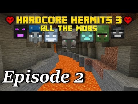 Minecraft: Hardcore Hermits Ep.2- The Dangers of Caving!