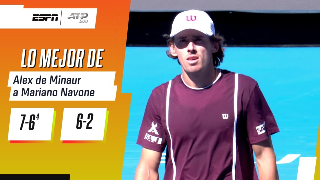 EL ARGENTINO NAVONE CAYÓ EN PRIMERA RONDA DEL ATP 500 DE BEIJING ANTE ALEX DE MINAUR | RESUMEN
