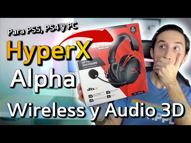 Vídeo relacionado con HyperX Cloud Alpha Wireless Auriculares Inalámbricos para Juegos de PC, Duración de la Batería de 300 Horas, Espuma Viscoelástica, Controladores de Doble Cámara, Color Negro y Rojo
