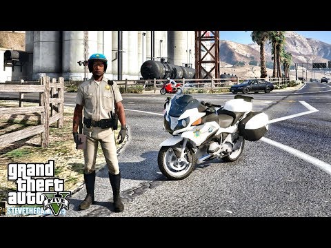 GTA 5 MODS LSPDFR 0.4.1 - MOTORCYCLE PATROL!!! (GTA 5 REAL LIFE PC MOD)