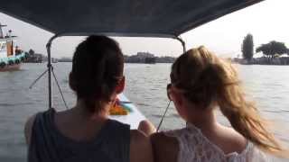 preview picture of video 'FAST AND FURIOUS long tailed boat on Chao Praya River , Bangkok Thailand 2013'