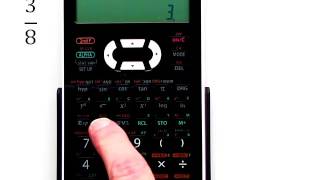 Use of the Fraction Key on the Sharp EL 531X Calculator