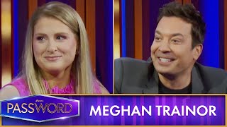Meghan Trainor and Jimmy Fallon Get Competitive in a Game of Password NBC s Password Mp4 3GP & Mp3