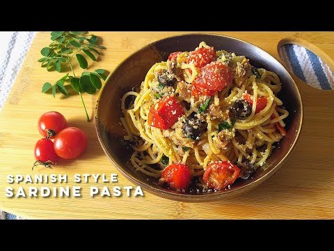 Easy Spanish Style Sardine Pasta Recipe | Canned Sardine Recipe | Home Quarantine Recipe
