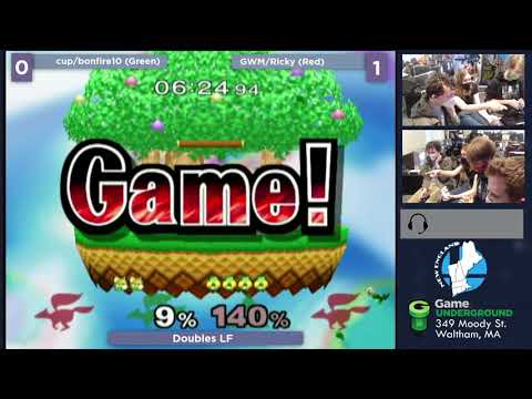 Mass Madness 34 SSBM - YAMI/GWM (Red) vs. cupofwater/bonfire10 (Green) - Melee Doubles LF
