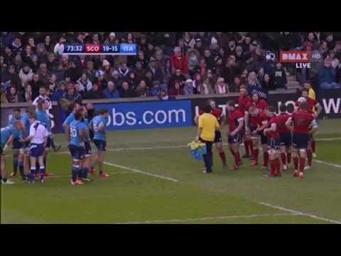 Rugby Sei Nazioni 2015: Scozia - Italia (gli ultimi 10 minuti)