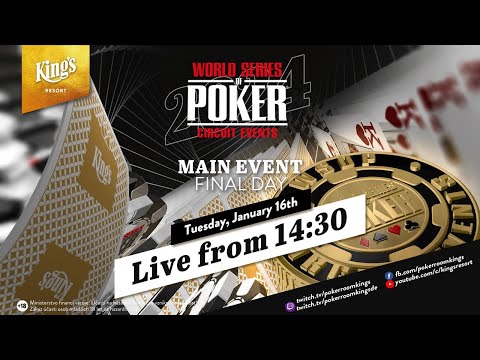 💶 🏆 Final Day of €1.100 WSOP Circuit Main Event #10 live from King's Resort 👑