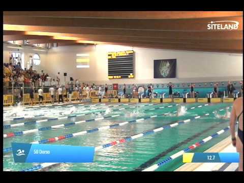 Serie 4 dei 50 Dorso  Assoluti Femmine Master - Campionati Regionali Masters 2014 di Veneto e Friul
