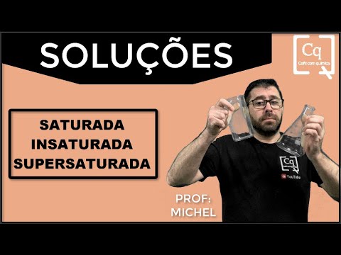 SOLUÇÕES: Saturada, insaturada ou supersaturada!