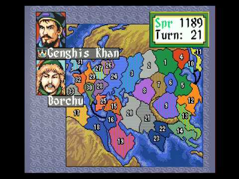 Mega Drive Longplay [156] Genghis Khan II - Clan of the Gray Wolf