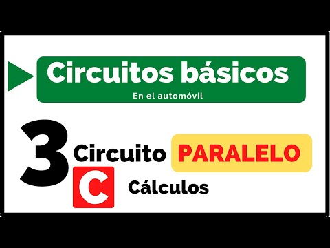 Cálculo de magnitudes eléctricas en un circuito paralelo del automóvil