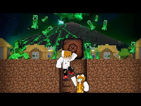 EPIC CREEPER VOLCANO vs Doomsday Bunker in Minecraft! ( Tagalog )