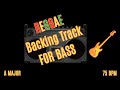 Reggae RUB-A-DUB BASS Backing Track in A Major, 75 BPM (NO BASS VERSION)!