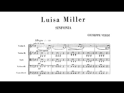 Verdi: Luisa Miller Overture (with Score)