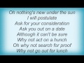 Tracy Chapman - A Theory Lyrics