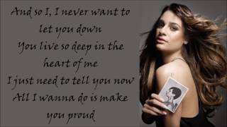 Lea Michele ~ Proud ~ Lyrics