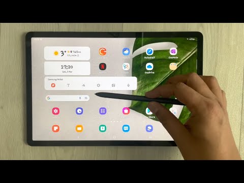 Samsung Galaxy Tab S7 FE - How to Make Aesthetic Settings Home Screen