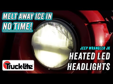Truck-Lite Heated LED Headlights MELT Away Ice! | Jeep Wrangler JK