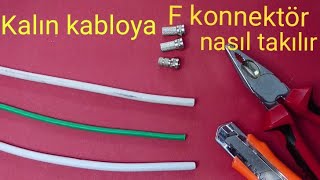 F konnektör nasıl takılır