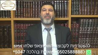 הרב הגאון אופיר מלכא שליטא הלכה יומית הדלקת נרות חנוכה במוצאי שבת