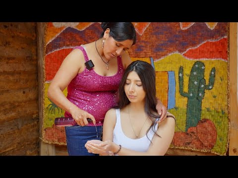 Esperanza & Darlyn's energy healing massage & soft ASMR whispering sounds to sleep & relax 😌