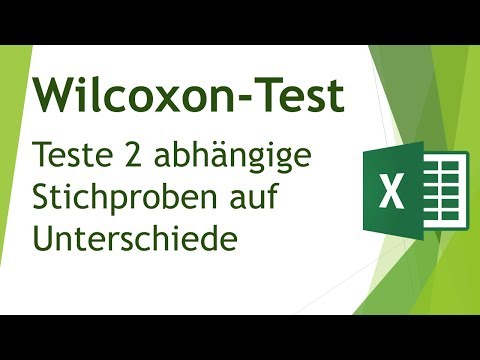 Wilcoxon-Test (Wilcoxon-Vorzeichen-Rang-Test ) in Excel durchführen - Daten analysieren in Excel(36)