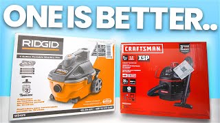 Ridgid vs. Crafstman Shop Vac (Unexpected Results)