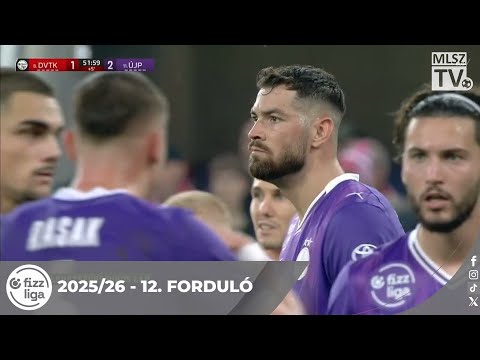 DVTK – Újpest FC | 1-3 | (1-2) | Fizz Liga | 12. forduló | MLSZTV