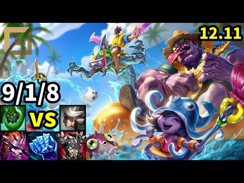 Zac Top vs Camille - KR Challenger | Patch 12.11