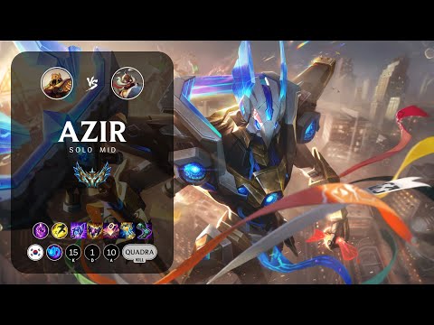 Azir Mid vs Corki - KR Challenger Patch 12.21