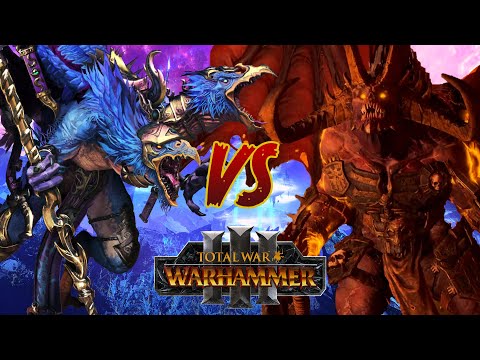 KHORNE vs TZEENTCH // Total War: WARHAMMER 3 Battle & Commentary
