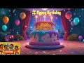 Happy Birthday Song For Kids 1 2 3 GO Dance Celebrate With Fireworks