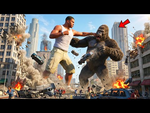 ФРАНКЛИН vs КИНГ КОНГ ҚАЛАНЫ ҚЫЙРАТТЫ (GTA V)